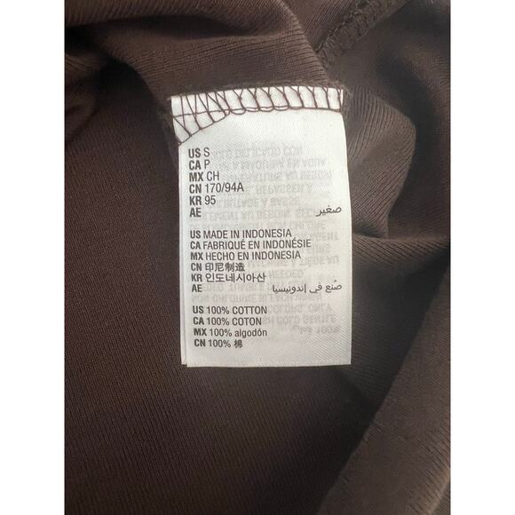 Karen Scott Brown Boatneck Knit Blouse Top Short Sleeve Woman Size Small NWT - Picture 6 of 10